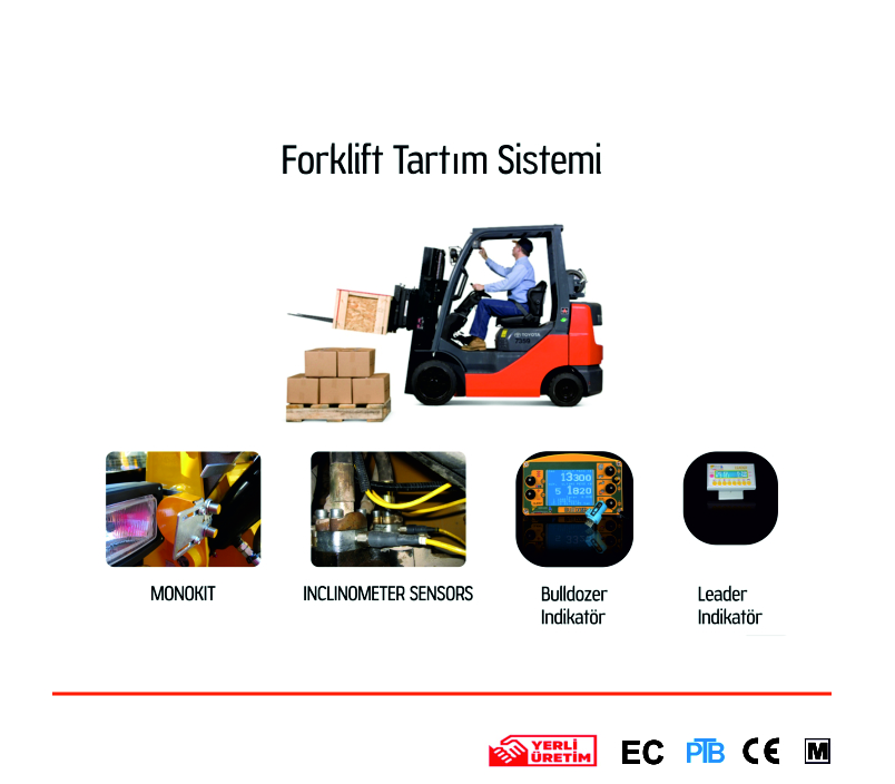 Forklift - Kepçe - Ekskavatör Tartı Sistemleri